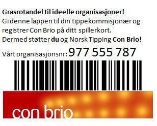 Grasrotandelen til Con Brio